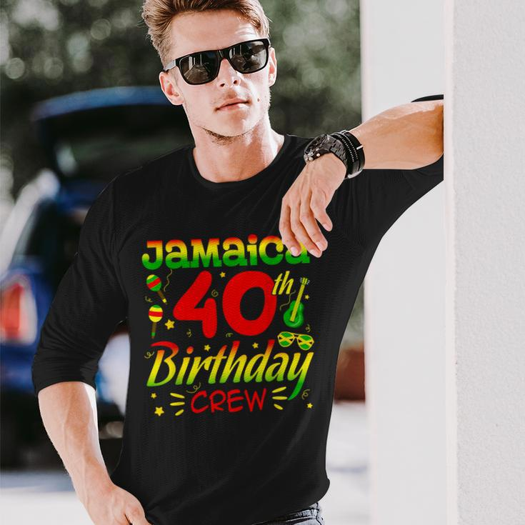 Jamaica Birthday Crew 40Th Birthday Jamaica Vacation Long Sleeve T-Shirt Gifts for Him