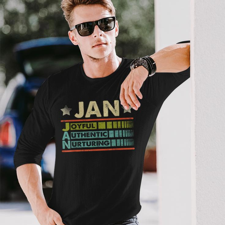 Jan Family Name Last Name Jan Long Sleeve T-Shirt Gifts for Him