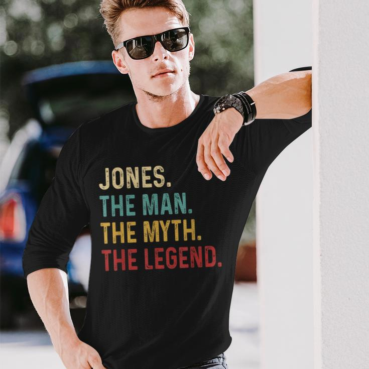 Jones The Man The Myth The Legend Long Sleeve T-Shirt Gifts for Him