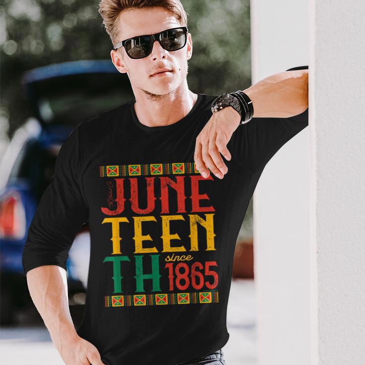 Junenth Freedom Independence 1865 Vintage Black History Long Sleeve T-Shirt Gifts for Him