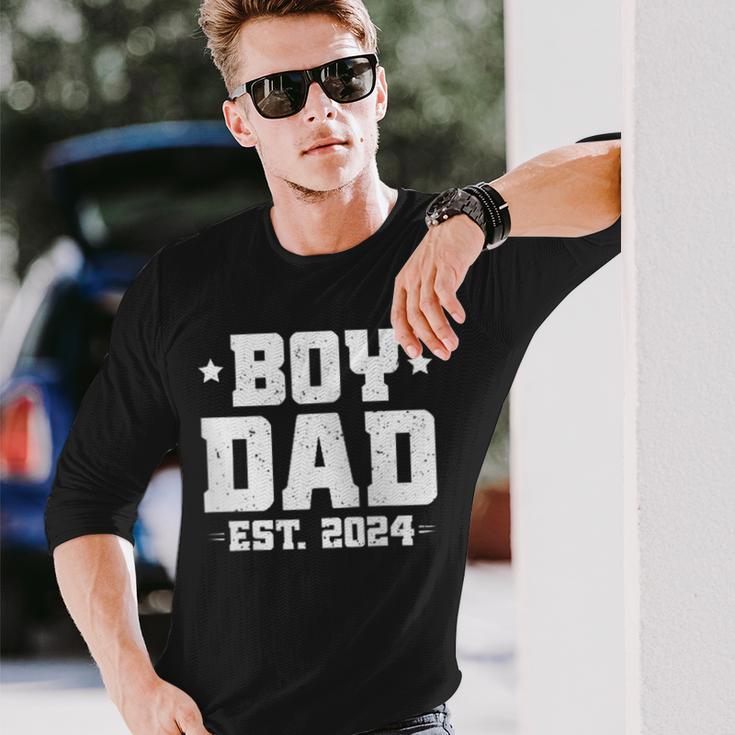 Junge Papa Est 2024 Gefördert Um Papa Zu Werden Neuerateratertag Kapuzenjacke Langarmshirts Geschenke für Ihn