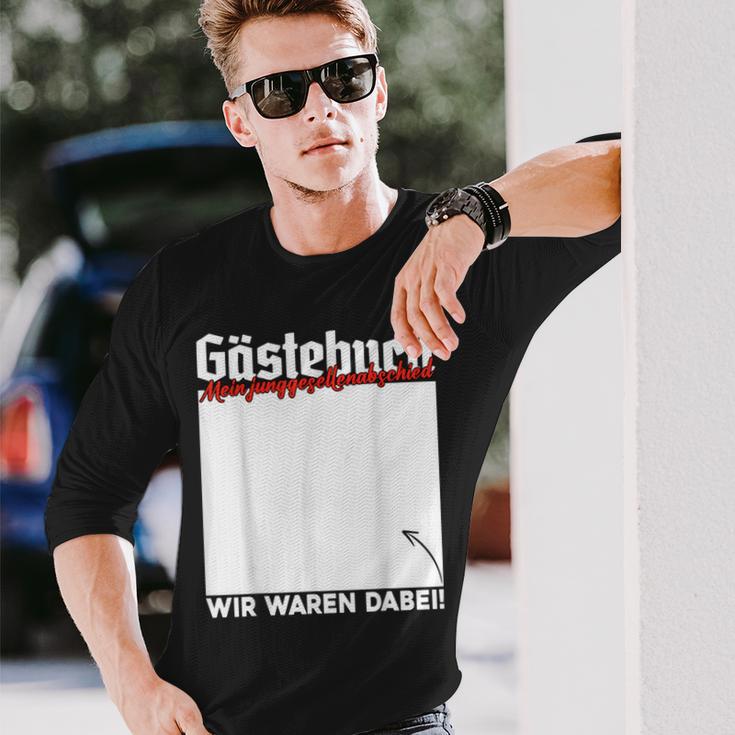 Junggesellenabschied Party Gästebuch Unterschrift Jga Langarmshirts Geschenke für Ihn