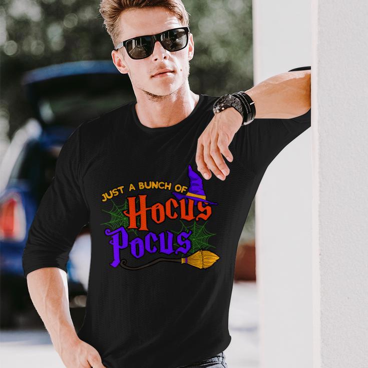 Just A Bunch Of Hocus Pocus Trick Or Treat Scary Long Sleeve T-Shirt Gifts for Him