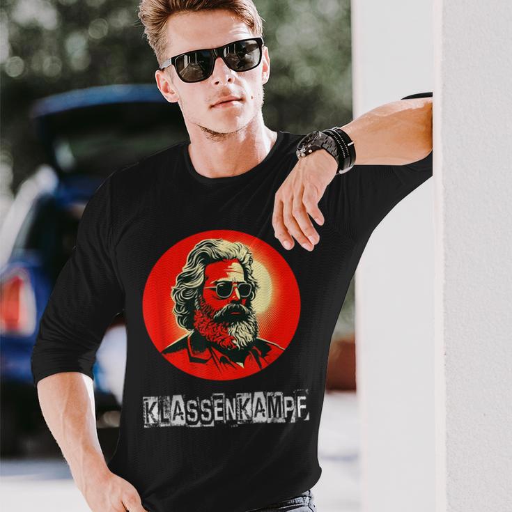 Karl Marx Socialist Communist Langarmshirts Geschenke für Ihn