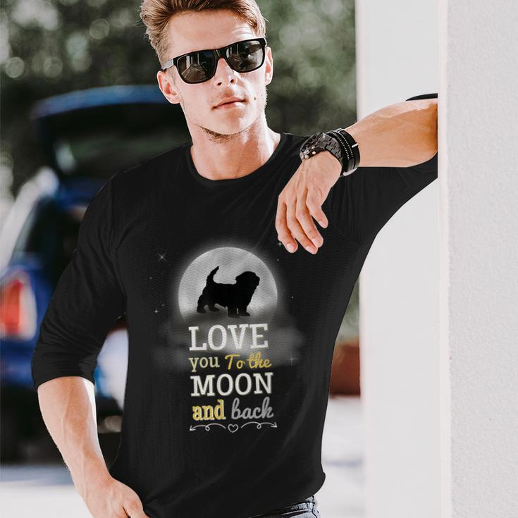 Katzenliebhaber Mond Langarmshirts Love You to The Moon and Back Geschenke für Ihn