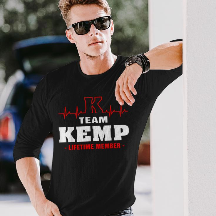 Kemp Surname Family Last Name Team Kemp Lifetime Member Long Sleeve T-Shirt Gifts for Him