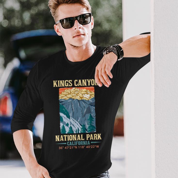 Kings Canyon Us National Park California Usa Parks Lover Long Sleeve T-Shirt Gifts for Him