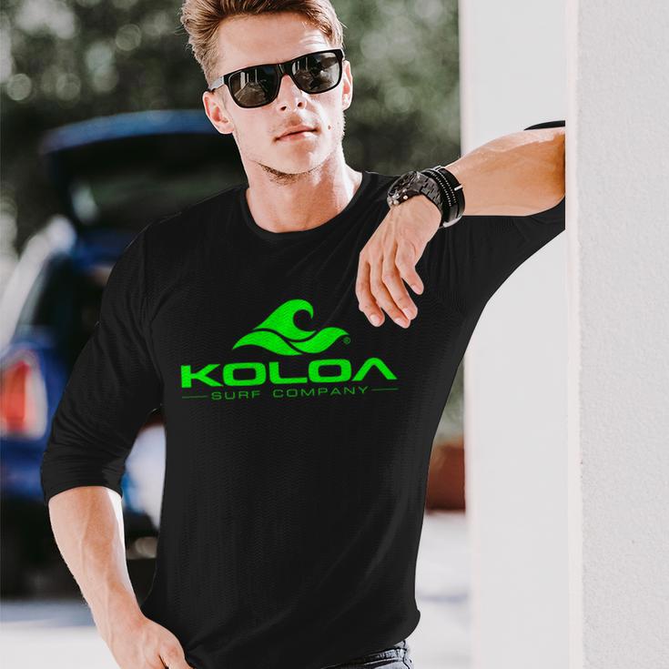 Koloa Surf Classic Wave Green Logo Long Sleeve T-Shirt Gifts for Him