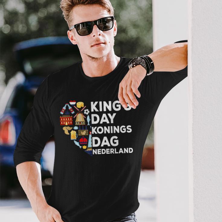 Koningsdag Netherlands Holidays Kings Day Amsterdam Langarmshirts Geschenke für Ihn