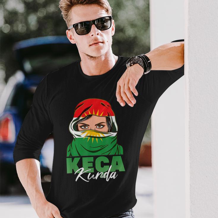 Kurdish Flag Kurdistan Langarmshirts Geschenke für Ihn