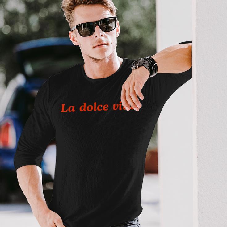 La Dolceita X Il Spritz Aperitivo Italiano I 2-Sided Langarmshirts Geschenke für Ihn