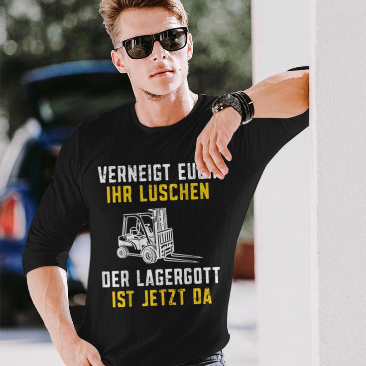 Lagergott Ist Jetzt Da Stapler Forklift Driver S Langarmshirts Geschenke für Ihn