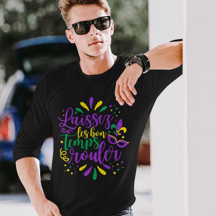 Laissez Les Bons Temps Rouler Mardi Gras New Orleans Long Sleeve T-Shirt Gifts for Him