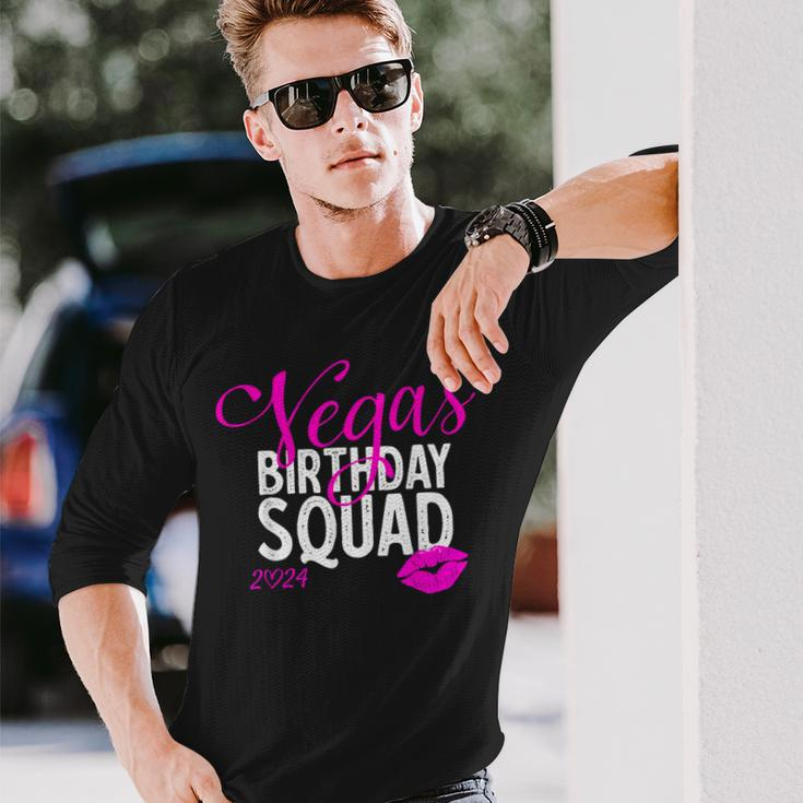 Las Vegas Girls Trip 2024 Girls Vegas Birthday Squad Long Sleeve T-Shirt Gifts for Him