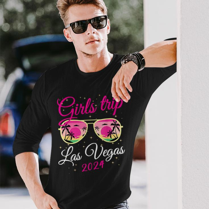 Las Vegas Girls Trip 2024 Girls Weekend Party Friend Match Long Sleeve T-Shirt Gifts for Him