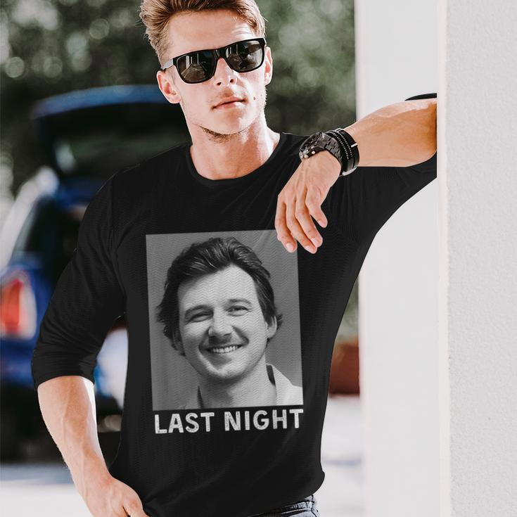 Last Night Hot Of Morgan Trending Shot April 2024 Long Sleeve T-Shirt Gifts for Him