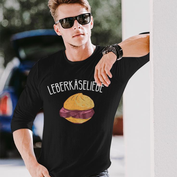 Leberkäse Liebe I Leberkas Fleischkäse Motiv Für Metzger Langarmshirts Geschenke für Ihn