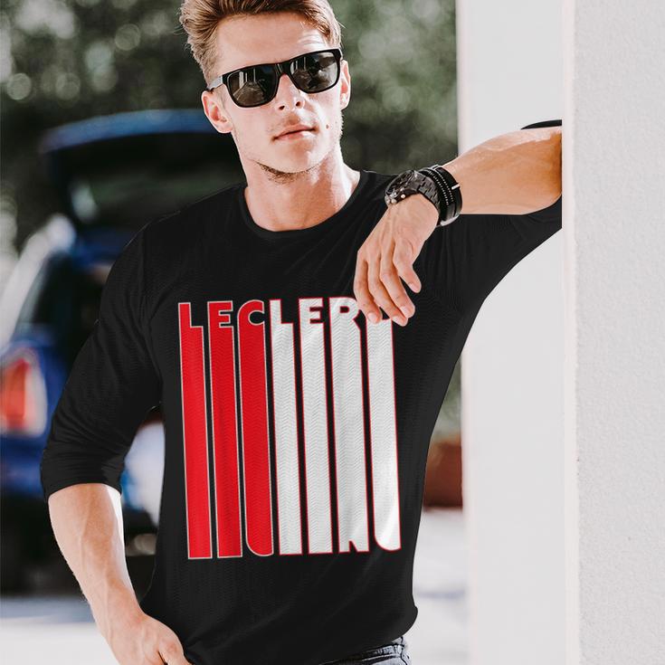 Leclerc Formula Racing Driver Team Fast Cars Racetrack Long Sleeve T-Shirt Gifts for Him