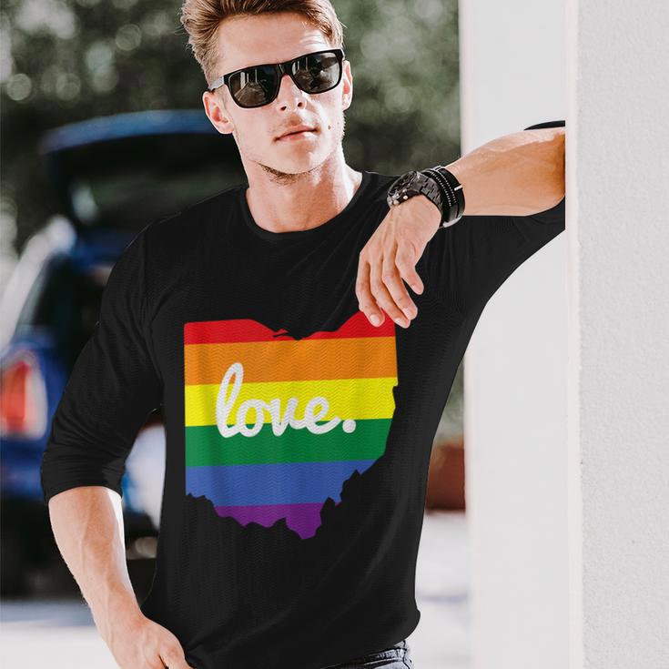 Lgbt Gay Pride Ohio Love Long Sleeve T-Shirt Gifts for Him