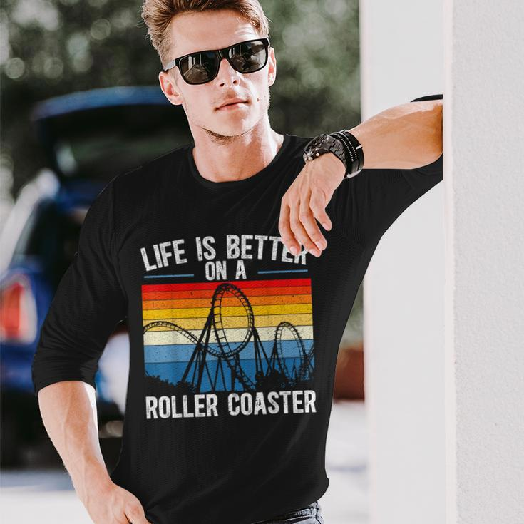 Life Is Better On A Roller Coaster S Langarmshirts Geschenke für Ihn