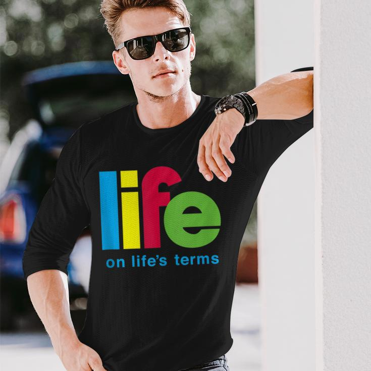 Life On Life's Terms Aa Na Sobriety Recovery Long Sleeve T-Shirt Gifts for Him