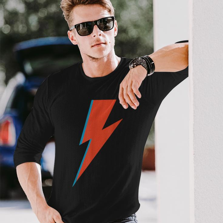 Lightning Bolt As Worn By Ziggy Rock Classic Music Sane 70S Long Sleeve T-Shirt Gifts for Him