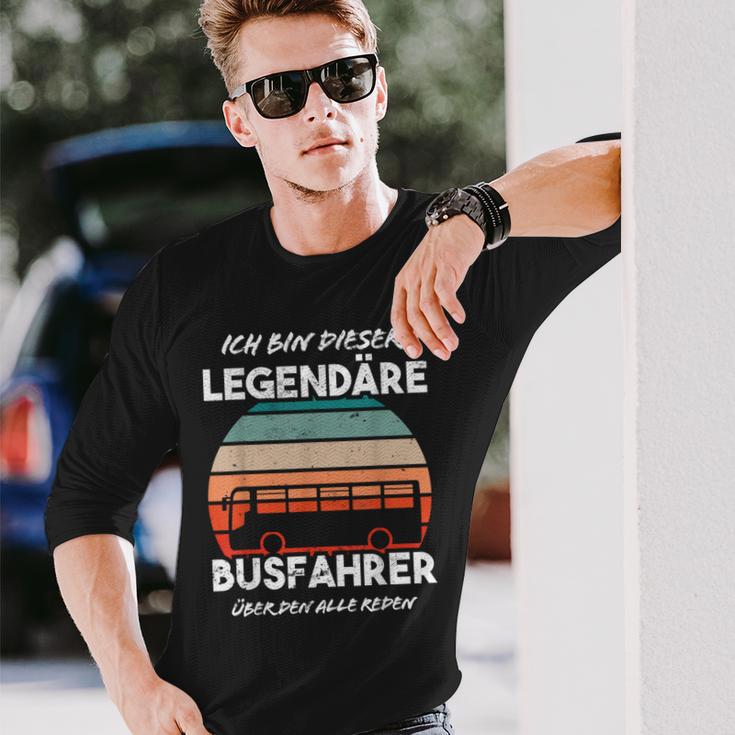 Line Bus Best Bus Driver Langarmshirts Geschenke für Ihn