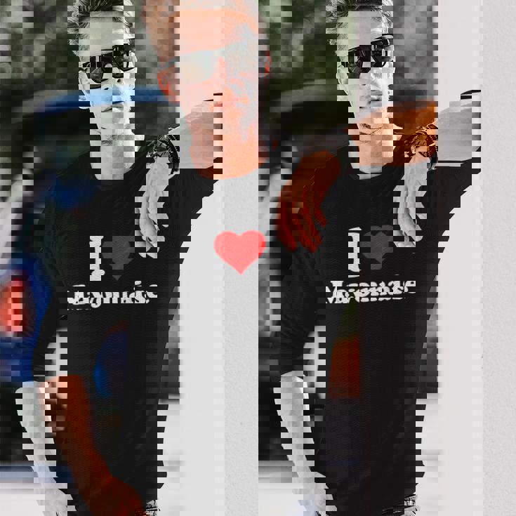 I Love Mayonnaise T-shirt à manches longues Cadeaux pour lui