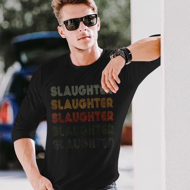 Love Slaughter Grungeintage Style Slaughter Langarmshirts Geschenke für Ihn