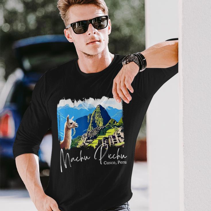 Machu Picchu Langarmshirts Geschenke für Ihn