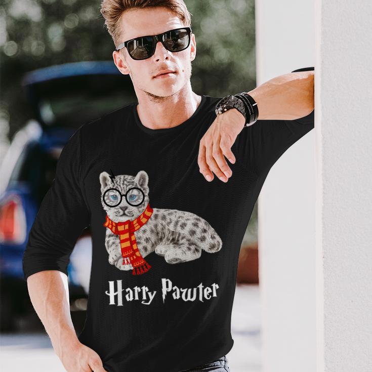 Magic Snow Leopard Harry Pawter Long Sleeve T Shirt Monsterry UK