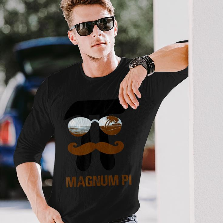 Magnum Pi For Math And Physics Science Teachers Father's Day Long Sleeve T-Shirt Gifts for Him