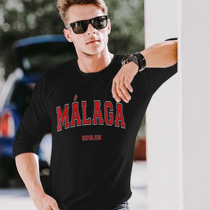 Málaga Spanien Stadt Langarmshirts Geschenke für Ihn