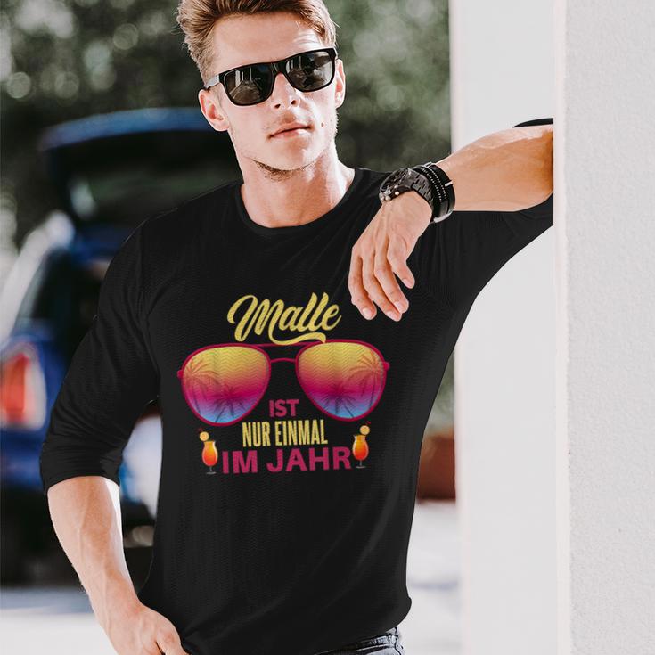 Malle Ist Nur Einmal Im Jahr Party Mallorca Slogan Langarmshirts Geschenke für Ihn