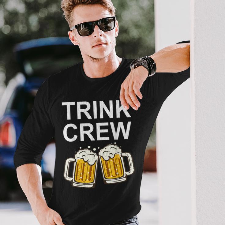 Männertag Outfit Saufen Trink Crew Bier Sauf Gruppen Langarmshirts Geschenke für Ihn