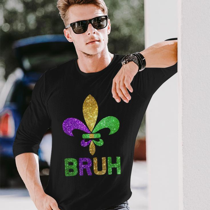Mardi Gras Bruh Carnival Long Sleeve T-Shirt Gifts for Him