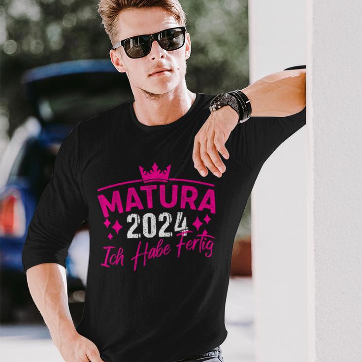 Matura 2024 Ich Habe Fertig Matura 2024 Langarmshirts Geschenke für Ihn