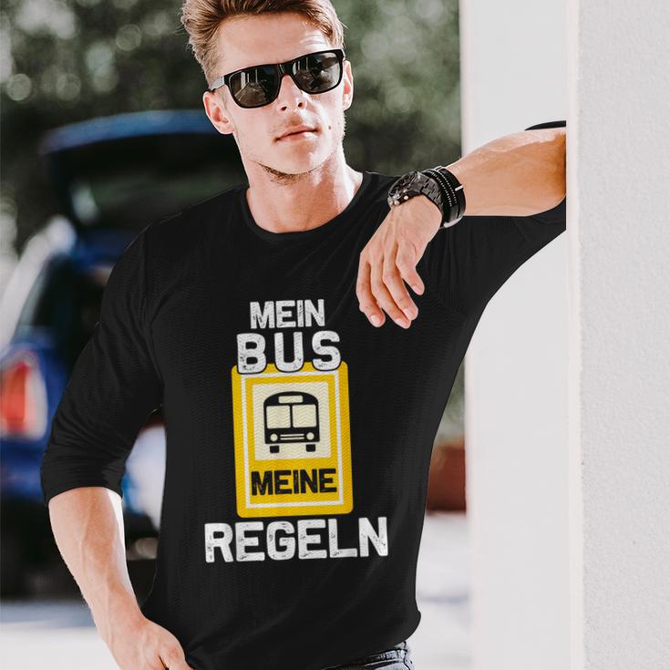 Mein Bus Meine Rules Bus Driver Langarmshirts Geschenke für Ihn