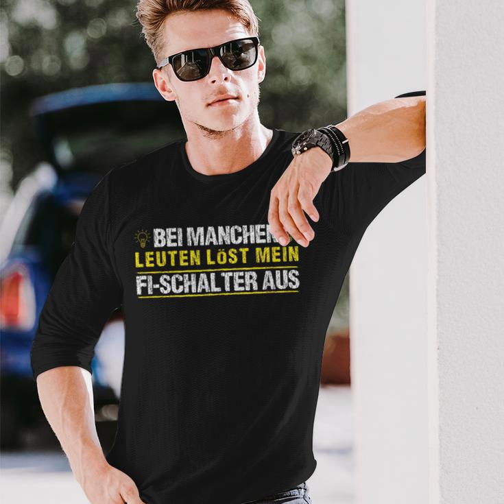 Mein Fi Switch Löst Aus Electrician Electronics Langarmshirts Geschenke für Ihn