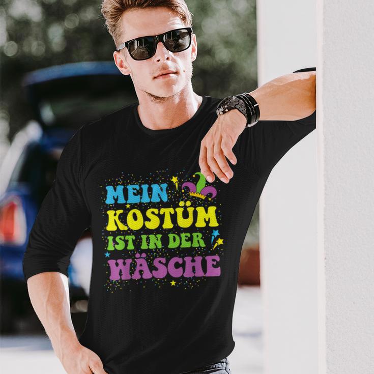 Mein Kostüm In Der Wäsche Narrenkappe Carnival Langarmshirts Geschenke für Ihn