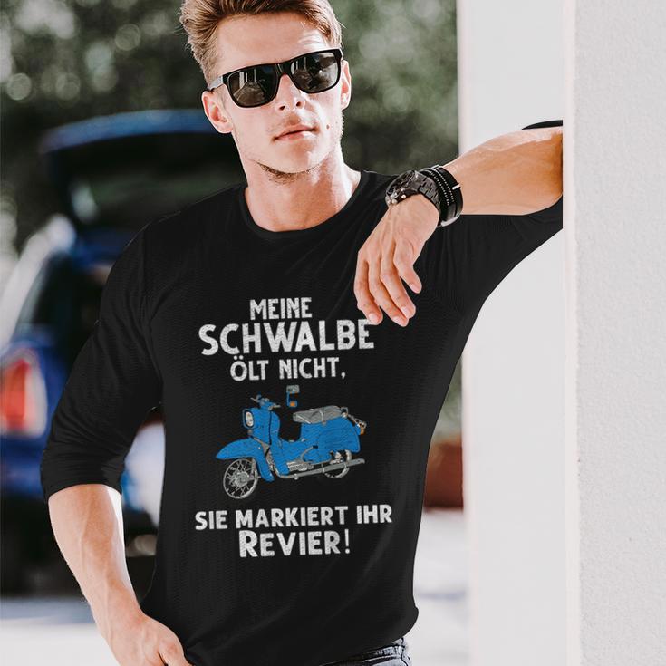 Meine Schwalbe Nicht Sie Markiert Schwalbenfahrer Simson Langarmshirts Geschenke für Ihn