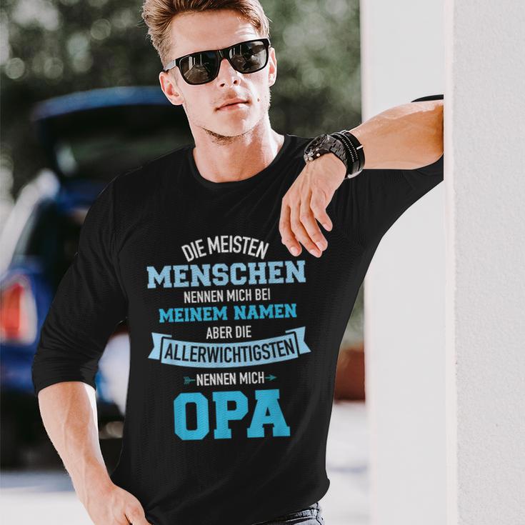 Meisten Menschen Nennen Meinem Namen Allerwichtigsten Opa Langarmshirts Geschenke für Ihn