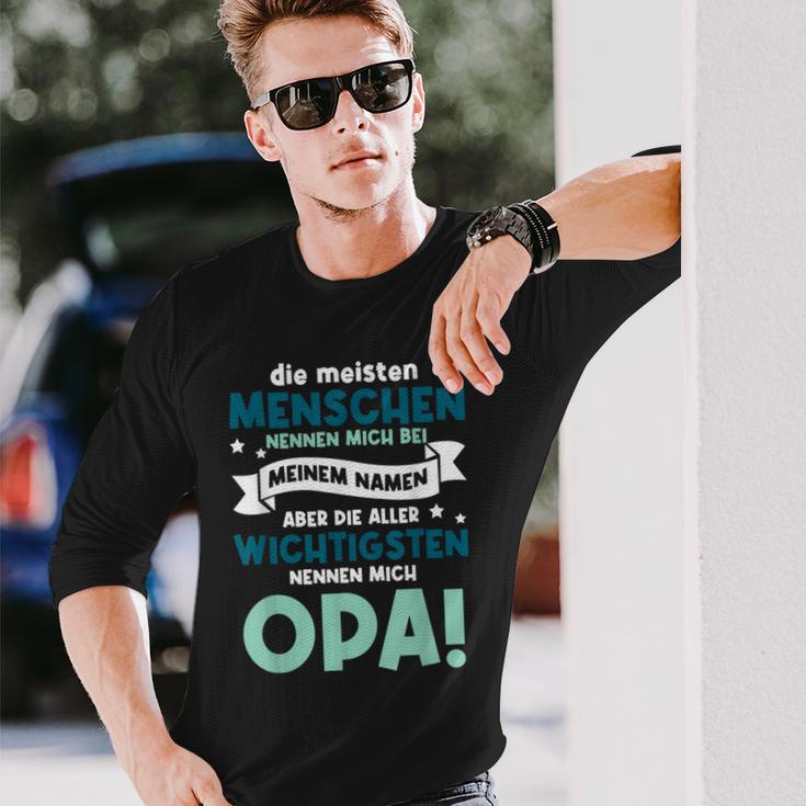 Meisten Menschen Nennen Mich Bei Meinem Namen Opa Großvater Langarmshirts Geschenke für Ihn