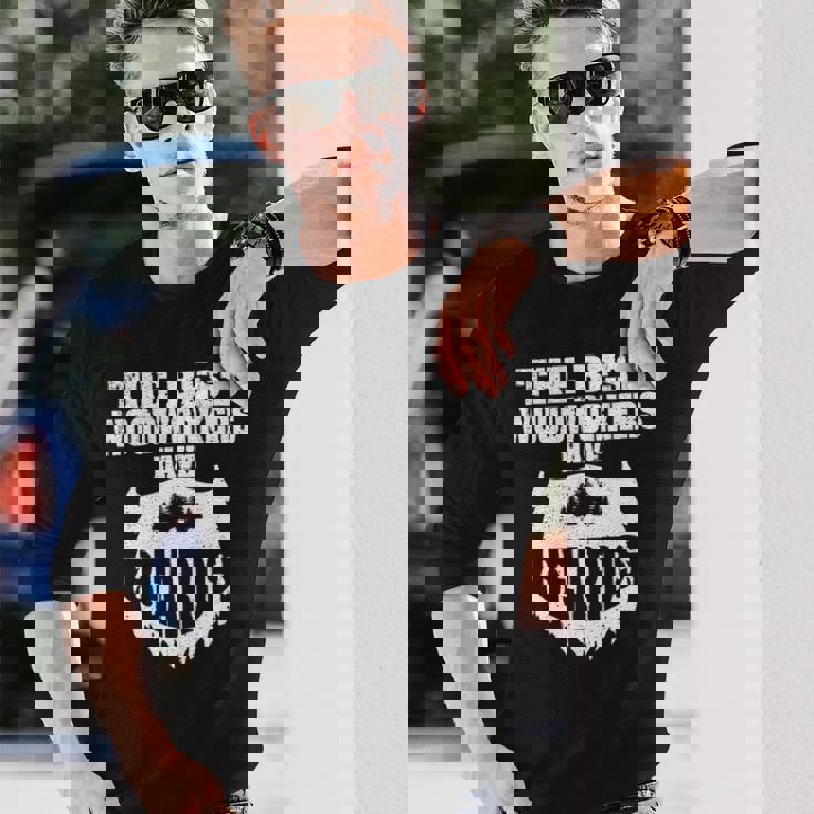 Mens Woodworking Woodworker Carpentry Beard Long Sleeve T-Shirt Gifts for Him