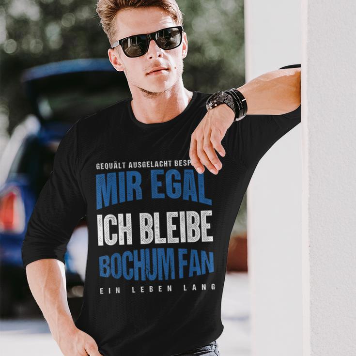 Mir Egal Ich Bleibe Bochum Fan Football Fan Club Langarmshirts Geschenke für Ihn