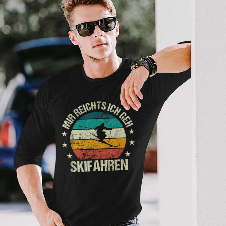 Mir Reichts Ich Geh Skiing Retro Skier Vintage Ski Langarmshirts Geschenke für Ihn