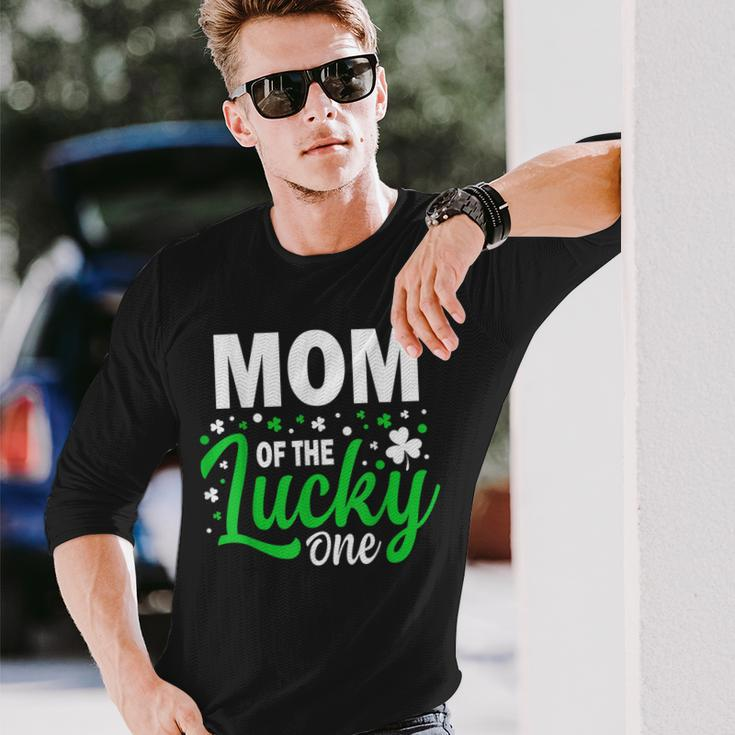 Mom Of The Lucky One Birthday Family St Patrick's Day Long Sleeve T-Shirt Gifts for Him