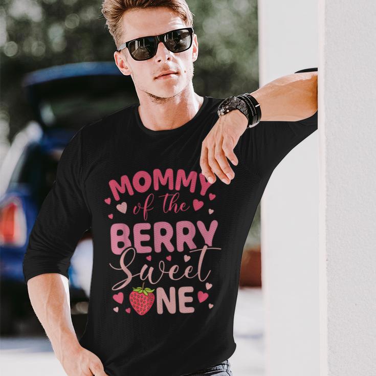 Mommy Of The Berry Sweet One Strawberry First Birthday Long Sleeve T-Shirt Gifts for Him