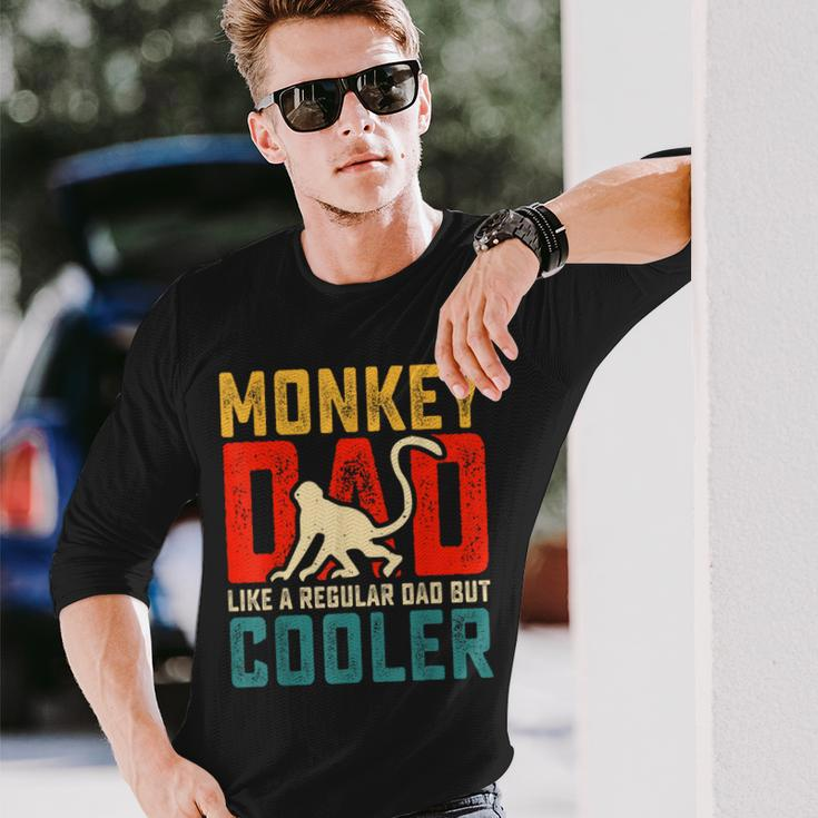 Monkey Dad Like A Regular Dad But Cooler Father's Day Long Sleeve T-Shirt Gifts for Him