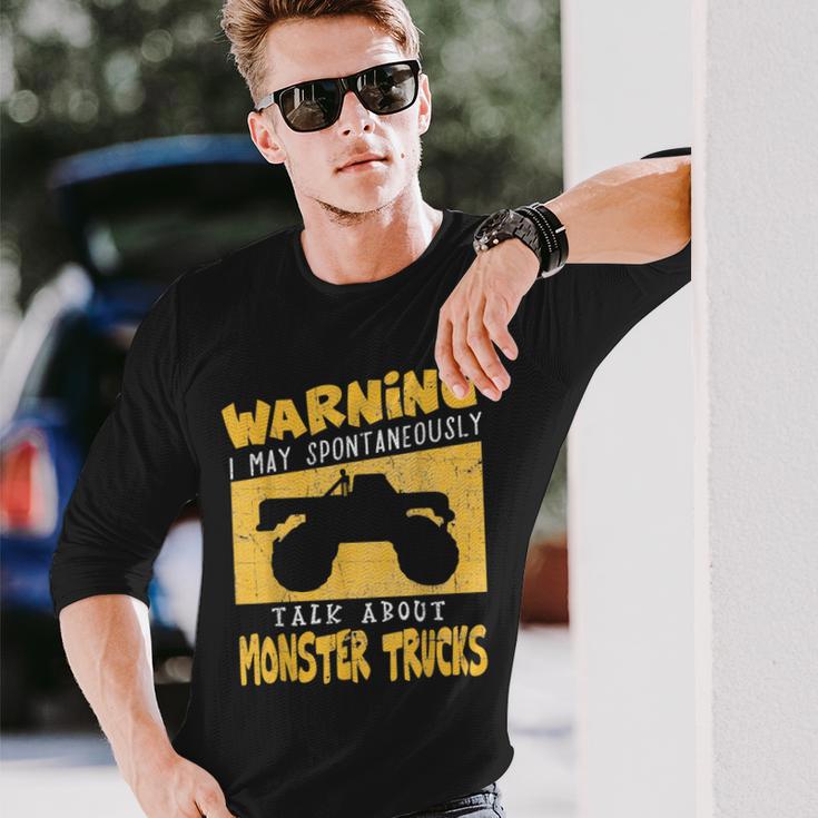 Monster TruckApparel For Big Trucks Crushing Car Fans Long Sleeve T-Shirt Gifts for Him